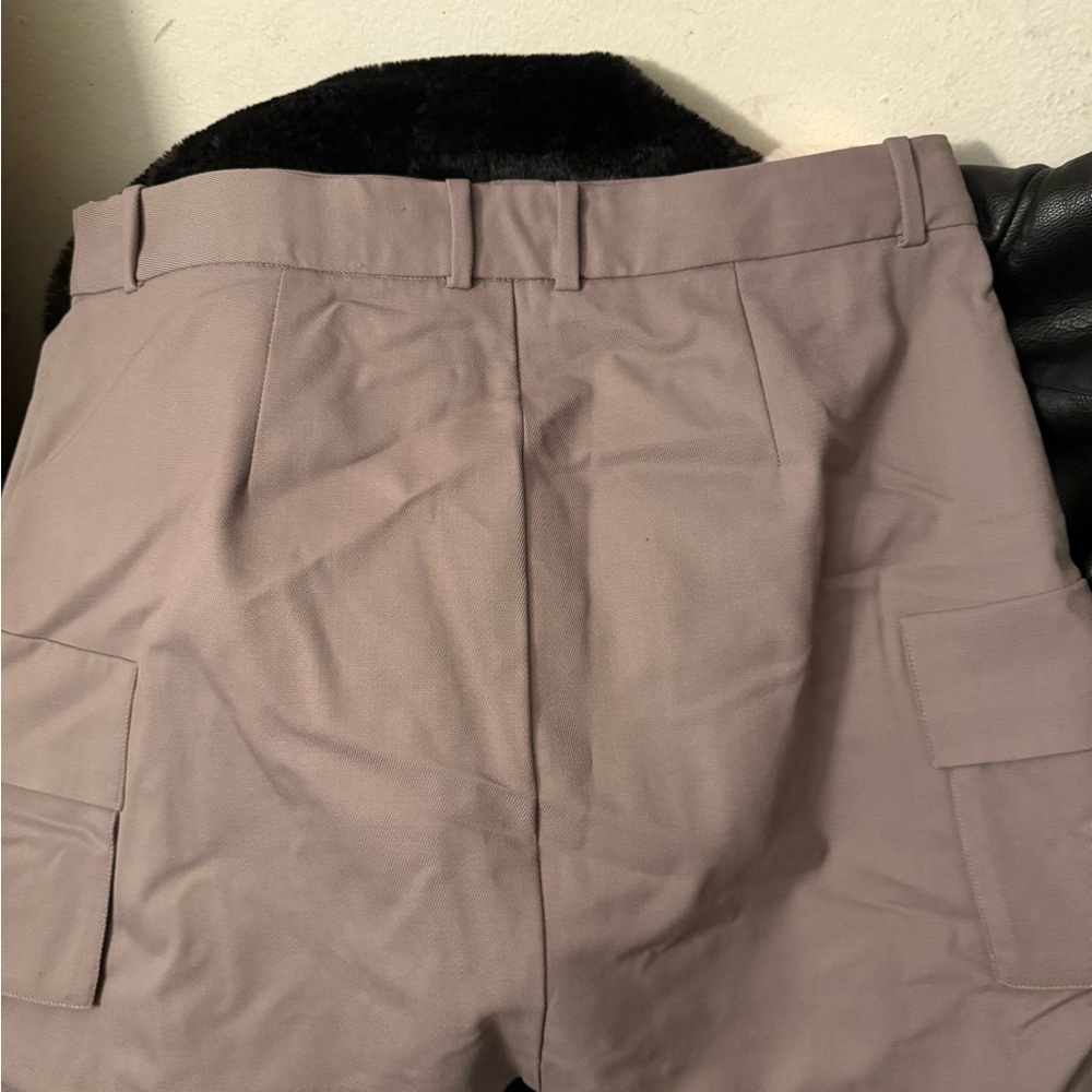 Babaton Taupe Mini Skirt
